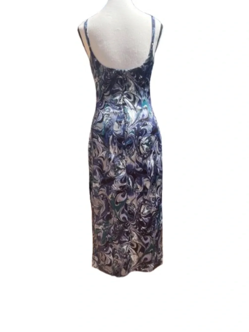 Abercrombie & Fitch Women’s Navy Marble Cocktail Bodycon Dress Sz S Shapewear